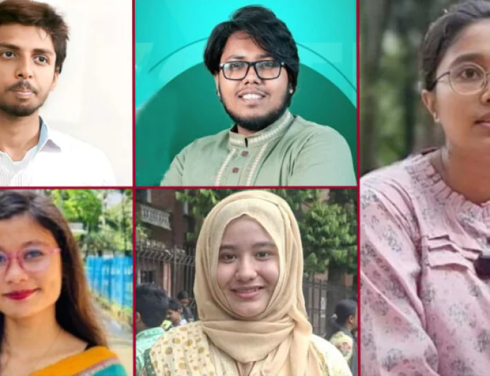 শিবির প্যানেলের বাইরে বিজয়ী ৫ প্রার্থী। যারা স্বতন্ত্র প্যানেল থেকে নির্বাচন অংশগ্রহণ করেছিল।